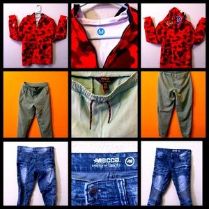 Gorilla Hoodie, polo jogger, Mecca stretch jeans bundle must go now!